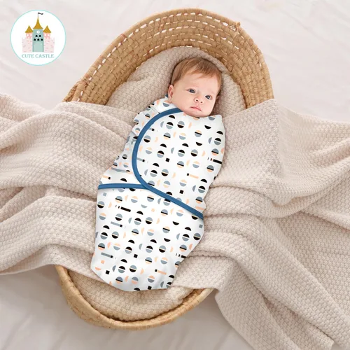 Miniatura 4 de Cute Castle 3 paquetes de sacos de dormir para bebé - Saco de dormir para recién nacido - Manta para envolver ergonómica para bebé para niños y Azul