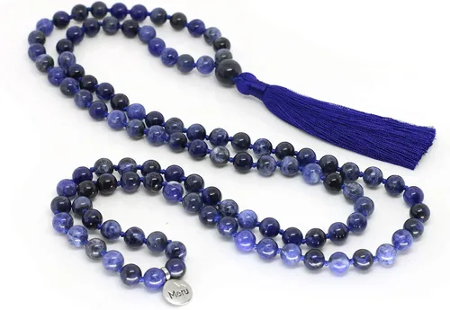 Miniatura 3 de Collar de cuentas Mala de 0315pulgadas de alta calidad collar Mala de Japa Mala 108 Mala para meditación collar de meditación de mantra collar