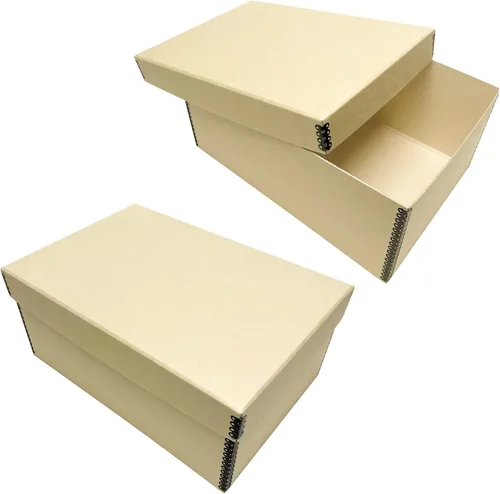 Miniatura 13 de Lineco Caja de tarjetas fotográficas, almacenamiento de archivo de calidad de museo, sin ácidos con tapa extraíble, almacenamiento a granel