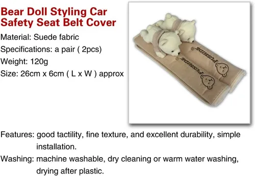 Miniatura 3 de Tianmei - Funda para cinturón de seguridad de coche con acolchonado en el hombro (2 unidades)