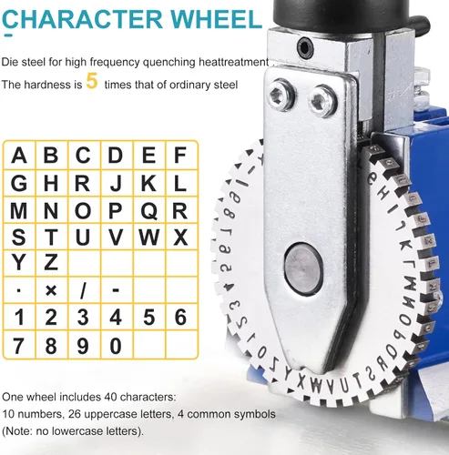 Miniatura 4 de Máquina de Estampado de Placa Metálica Semiautomática, Estampador en Relieve para Etiquetado, Impresora de Etiqueta de Perro