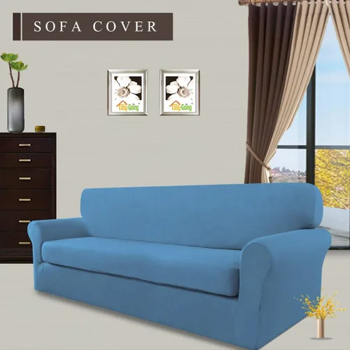Miniatura 2 de Easy-Going - Funda elástica de microfibra de 2 piezas para sofá, funda suave de elastano, lavable, parte inferior elástica, protector para muebles