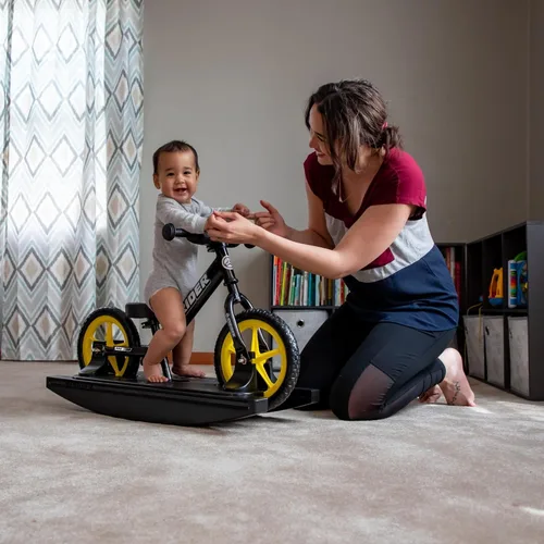 Miniatura 5 de Strider Bicicleta profesional de 12 pulgadas + base mecedora. Ayuda a enseñar al bebé a montar una bicicleta de equilibrio, para niños de 6 meses a
