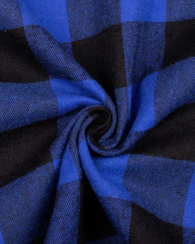 Miniatura 2 de siliteelon Camisa de franela a cuadros para niños pequeños, camisas de manga larga con botones