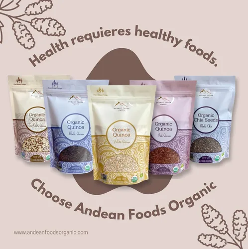 Miniatura 8 de Andean Foods Organic Tricolor Quinoa Premium Quality Superfood Grain Sin OMG, sin gluten, vegano, 1 libra, 16 onzas