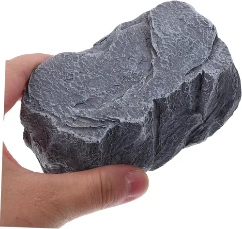 Miniatura 4 de Cabilock Simulation Stone Key Holder Outdoor Garden Decor Realistic Rock Design Spare Key Hiding Box for Keys Items for Patio Blends with Nature
