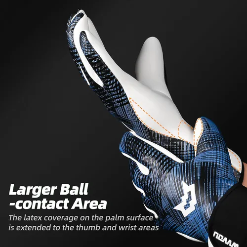 Miniatura 3 de WVVOU Guantes de portero para Adultos y Jóvenes, Guantes de portero de fútbol profesionales transpirables con palma de látex adhesivo de 4+3mm