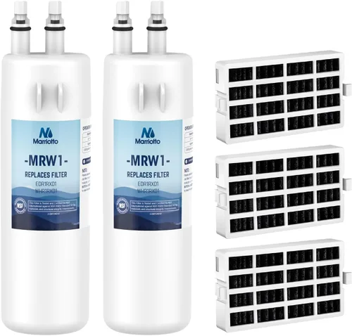 Miniatura 8 de MARRIOTTO EDR1RXD1 Filtro de agua para refrigerador compatible con Whirlpool W10295370A, WHR1RXD1, KAD1RXD1, Filtro 1, W10295370, P4RFWB, P8RFWB2L