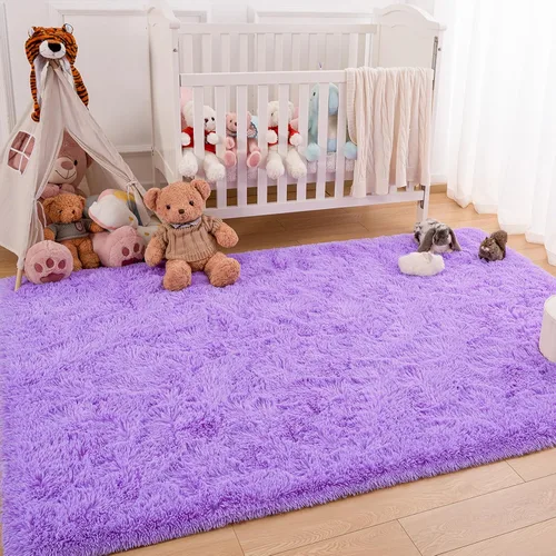 Miniatura 5 de Softlife - Alfombras ultrasuaves y esponjosas para dormitorio de niños y niñas, cuarto de bebé, alfombra de 3 x 5 pies, moderna, de felpa