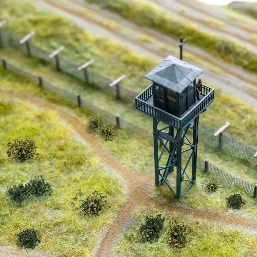 Miniatura 7 de Honoson Juego de 56 piezas de arbustos arbustos verdes en miniatura para tren, paisaje, ferrocarril, paisaje, diseño militar, modelo de juego