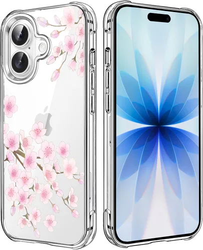 Miniatura 99 de Funda transparente de girasol compatible con iPhone SE 2022 SE 2020 7 8, funda trasera floral para niñas y mujeres, funda protectora transparente
