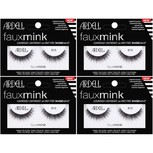 Miniatura 10 de Ardell Pestañas postizas de visón sintético Demi Wispies, sin nudos, pestañas reutilizables para una mezcla sin costuras, paquete de 4