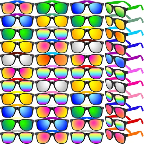 64120 PCS Sunglasses Party Favors Bulk,Neon Sunglasses with UV Protection for Adults Kids Boys Girls Pool Beaach