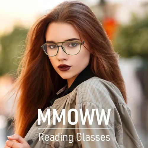 Miniatura 3 de MMOWW - Paquete de 3 anteojos de lectura de aviación de gran tamaño para mujeres y hombres, estilo piloto con doble puente, elegantes, con bloqueo