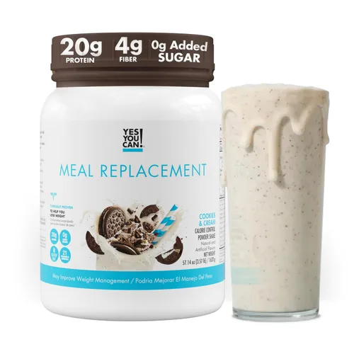 Miniatura 18 de Yes You Can! Batido completo de reemplazo de comidas, 15 porciones (chocolate) Proteína de reemplazo de comidas en polvo con vitaminas y minerales