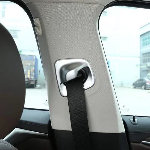 Miniatura 3 de YIWANG - Funda para cinturón de seguridad delantero de coche ABS cromado para BMW Serie 5 G30 2017-2020 accesorios