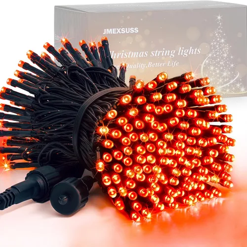 Miniatura 31 de JMEXSUSS Guirnalda de luces de Navidad de 200 LED azules y blancas, 66 pies, de exterior, expansible, para árbol, fiesta o decoración de hogar