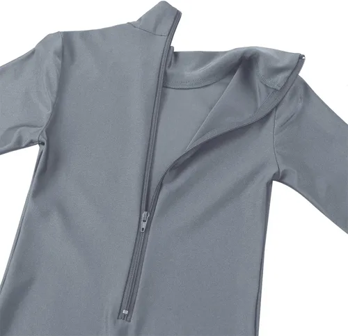 Miniatura 32 de Body de manga larga para niños y niñas, con cuello alto, cuerpo completo, leotardo de gimnasia