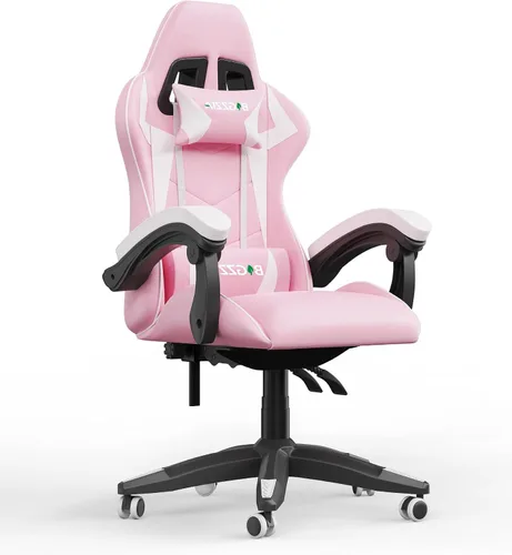 Miniatura 8 de Racingreat Silla de juegos con respaldo alto, silla ergonómica para jugadores de computadora con reposacabezas y soporte lumbar, silla de juego