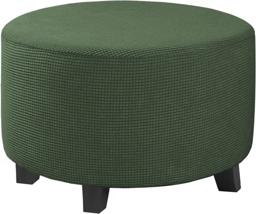 Miniatura 52 de H.VERSAILTEX Funda otomana rectangular de 29 a 34 pies para reposapiés, fundas protectoras para reposapiés, con tela jacquard elástica, gruesa
