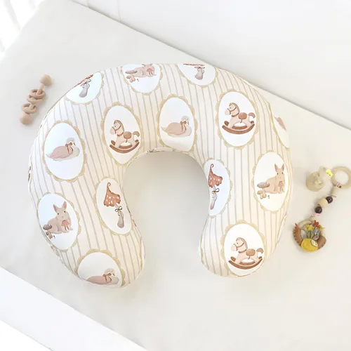 Miniatura 5 de DILIMI Nursing Pillow Cover, Stretchy Removable Case for Breastfeeding Pillows, Ultra Soft Comfortable Slipcover for Baby Girl and Boy, Farm