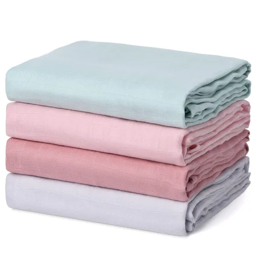 Miniatura 21 de Momcozy Mantas de muselina para bebé, suaves y sedosas de 47 x 47 pulgadas, mantas transpirables para envolver al recién nacido, para niños y niñas