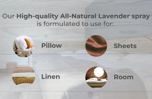 Miniatura 2 de Aromasong Spray de lavanda totalmente natural para dormir - Spray de habitación y lino para almohadas y sábanas - Spray de lavanda para el hogar