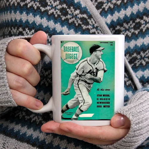 Miniatura 2 de Stan Musial Taza de café – Taza clásica de cerámica de béisbol vintage, idea de regalo para fanáticos de los deportes/jugadores, cumpleaños