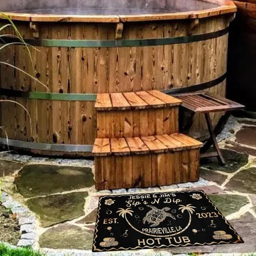 Miniatura 6 de V VIBEPY Decoración personalizada de neón para bañera de hidromasaje, decoración de baño, felpudo de granja, regalo para la familia (01) - 16 x 24