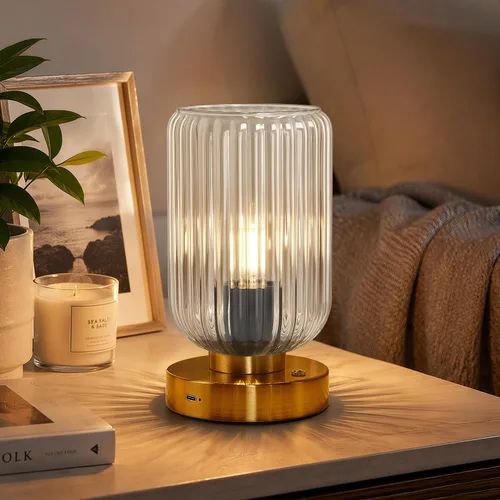 Miniatura 13 de LigthRound Touch Table Lamp for Bedroom, Cordless Bedside Small Table Lamp, Dimmable Rechargeable Battery Operated Lamp for Nightstand, Bedside