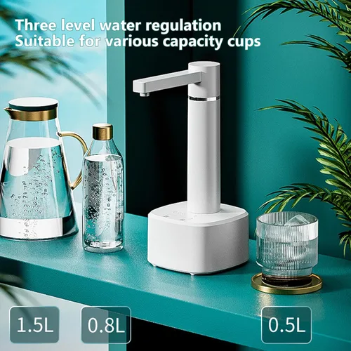 Miniatura 5 de Dispensador de botella de agua USB Bomba de botella de agua 3 engranajes Bomba dispensadora de escritorio para uso en casa y oficina