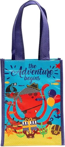 Miniatura 13 de Loveinside Bolsas de regalo medianas recicladas con asas, bolsa de regalo reutilizable para fiestas de cumpleaños para niños, bolsa de compras – 10