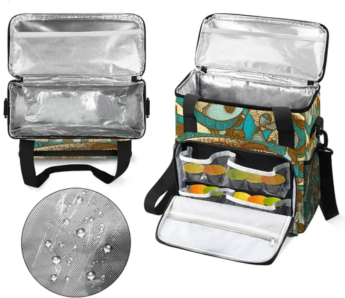 Miniatura 3 de Bolsa de café vintage bohemia para café, bolsa de transporte de viaje, bolsa de almacenamiento compatible con Keurig K-Mini o Plus, portátil