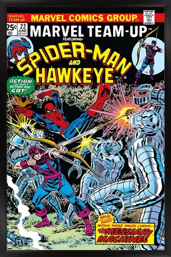 Miniatura 6 de Trends International Marvel Comics - Póster de pared de Hawkeye y Spider-Man Versión premium sin marco
