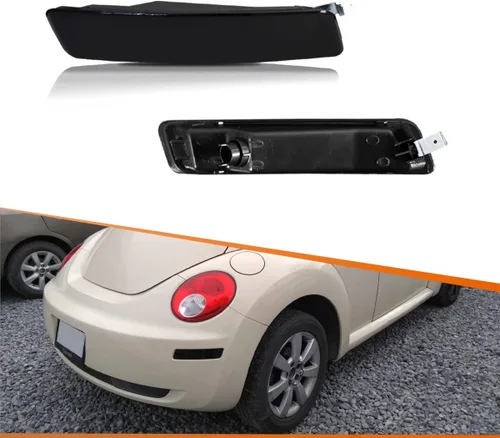 ADIIL Carcasas de luz de marcador lateral trasero con lente ahumada para VW Volkswagen Beetle 2006-2010 (2 piezas para lado del pasajero y del