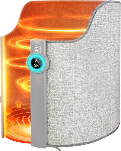 Calentador para debajo del escritorio para la oficina y el hogar, calentador eléctrico silencioso para pies y piernas con tapete calefactable,