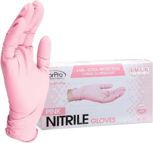 Miniatura 11 de ForPro Disposable Nitrile Gloves, Chemical Resistant, Powder-Free, Latex-Free, Non-Sterile, Food Safe, 4 Mil Negro