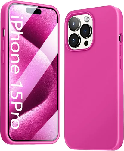 Miniatura 30 de Funda 5 en 1 para iPhone 12 Pro con protector de pantalla y protector de lente de cámara, funda de silicona líquida para iPhone 12 Pro (verde alpino)