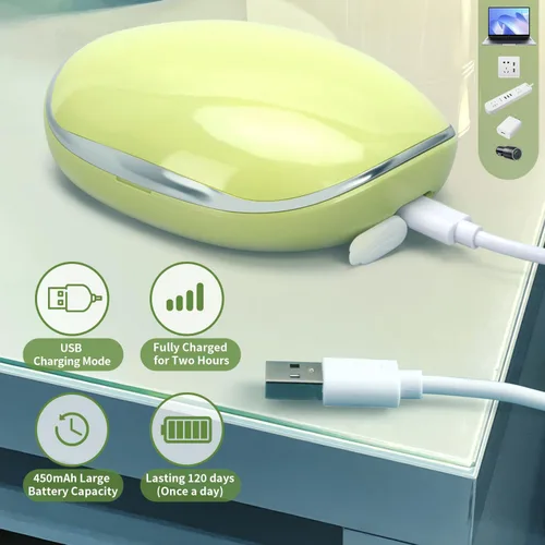 Miniatura 5 de Limpiador de lentes de contacto, máquina de limpieza ultrasónica portátil de lentes de contacto con cargador USB, pantalla de temporizador LED y kit