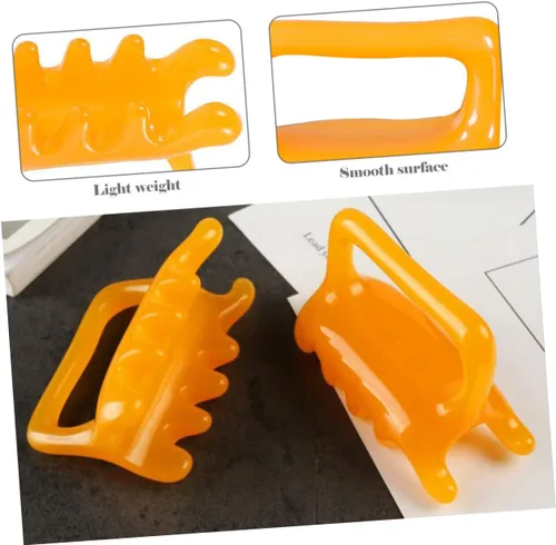 Miniatura 3 de Conjunto de masajeador de cuello y espalda, herramientas de cera de abeja de resina para masaje de tejido profundo