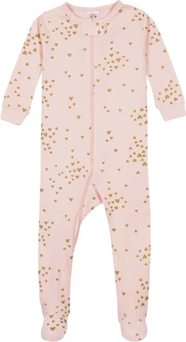 Miniatura 2 de Gerber Pijama con pies para bebés y niñas, paquete de 4