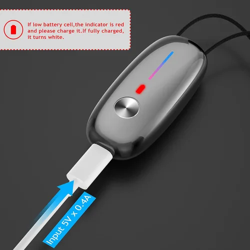 Miniatura 7 de Purificador de aire portátil, collar purificador de aire personal, mini ionizador de aire portátil que elimina polen, humo, polvo para exteriores