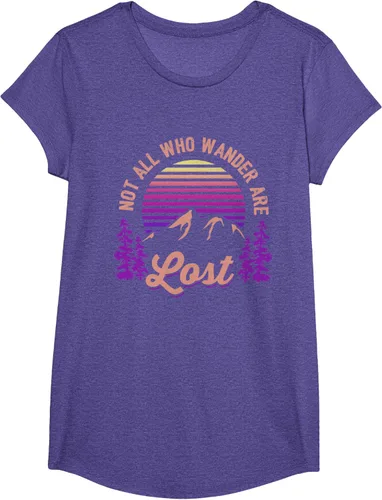Miniatura 64 de Not All Who Wander Are Lost Vintage Mountains - Camiseta de senderismo, Negro, S