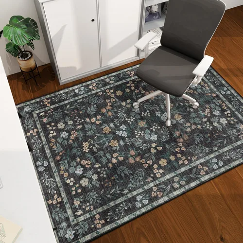 Miniatura 27 de chakme Tapete para silla de oficina para suelo de madera dura, 48 x 36 pulgadas, protector de escritorio de computadora de fácil deslizamiento