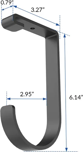 Miniatura 2 de FLEXIMOUNTS Paquete de 4 Ganchos Planos de Almacenamiento Adicionales Accesorio para Estante de Techo de Garaje y Estantería de Pared, Capacidad