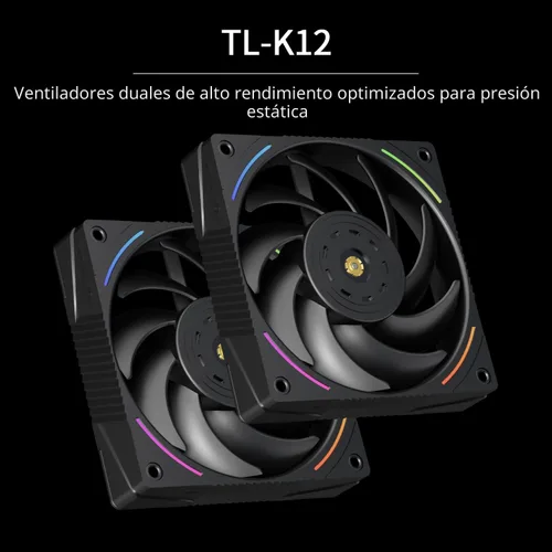 Miniatura 5 de Thermalright Peerless Assassin 120 Vision MAX ARGB Enfriador de aire negro para CPU, radiador de doble torre 2150RPM, pantalla IPS de resolución