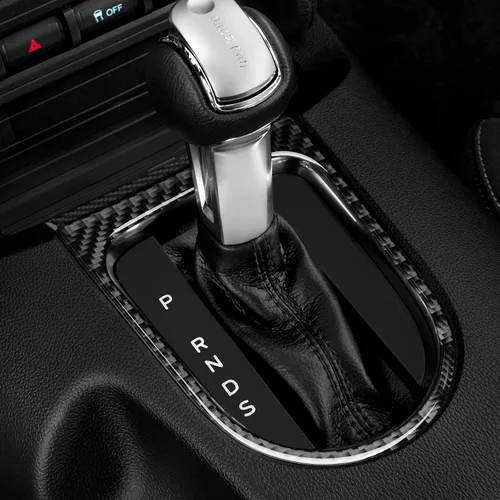Miniatura 8 de Adhesivo de vinilo de fibra de carbono para panel de marco de engranajes para Ford Mustang 2015, 2016, 2017, 2018, 2019, 2020, 2021, 2022, 2023