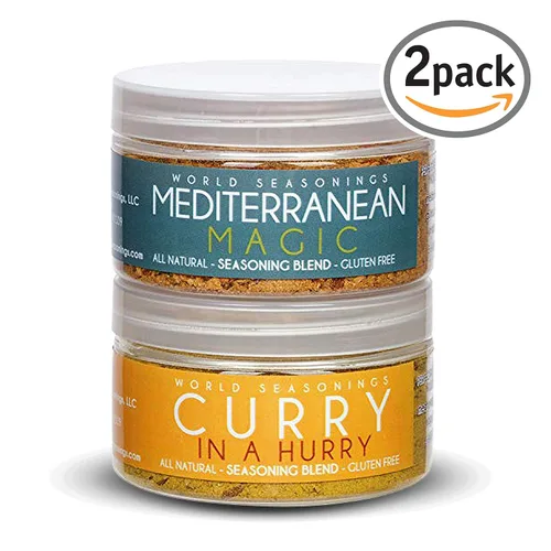Miniatura 5 de Juego de especias de Oriente Medio y Asia, paquete variado de condimentos mundiales, curry a toda prisa y magia mediterránea, sin MSG, sin gluten