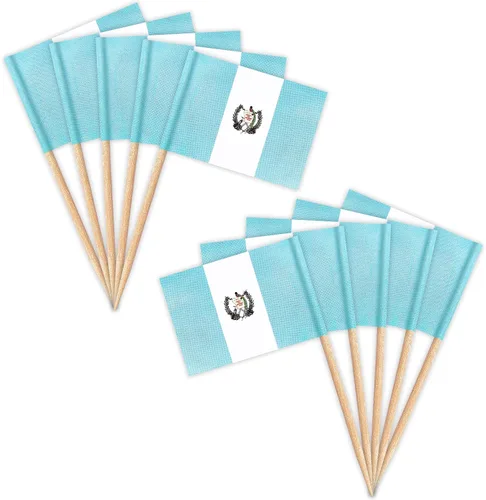 Miniatura 15 de ZXvZYT Banderas de palillos de dientes cubanos con bandera de Cuba, decoración pequeña para cupcakes de Cuba, decoración de frutas y cóctel