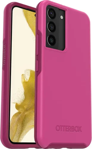 Miniatura 10 de OtterBox Funda para Galaxy S22 Symmetry Series - STARDUST (brillante/transparente), ultra suave, compatible con carga inalámbrica, bordes elevados